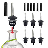Esatto caños vertedores metálicos para botellas sobredimensionadas, evitan derrames al verter.