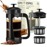 ESPRO P3, filtrado doble, café suave y limpio en cada vertido