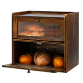 Essovee caja de pan con ventana acrílica ondulada para ver contenido sin abrir.