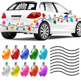 Euoloar bulbos reflectantes para coche, colores vivos y uso festivo.