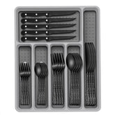 Conjunto EWFEN negro 49 piezas con organizador para cajón, orden y estilo