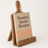 Eximious India, soporte libro de recetas en madera, ideal para cocinar con manos libres