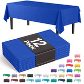 Mantel plástico Exquisite azul oscuro rectangular, 54x108, cubre la mesa para eventos.