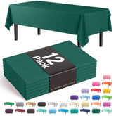 Exquisite mantel plástico rectángulo 54x108 verde oscuro protege la mesa en eventos