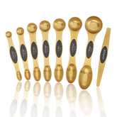 Extshetra cucharas magnéticas en oro, vista frontal, precisión para recetas diarias
