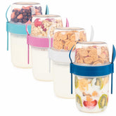 Copa EYNEL 22 oz con tapa dividida para cereal y leche