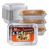 Bandeja Ezsart de aluminio 8,5 x 6 con tapa clara para hornear