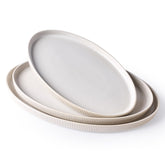 famiware plato ovalado de 16 pulgadas para banquetes y presentaciones elegantes