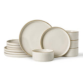 Famiware Star, plato principal diez pulgadas con borde acanalado, ideal para comidas diarias.