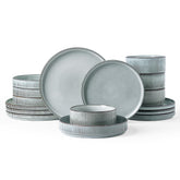 Famiware Star plato de cena con borde ribado, ideal para comidas diarias