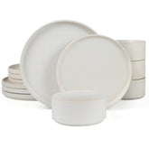 Famiware Star plato llano de 10 pulgadas, estilo sobrio para la mesa