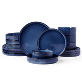 Conjunto Famiware Star: plato de cena de 10 pulgadas en azul nebulosa, elegante para la mesa.