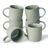 Tazas famiware Star 12 oz para café diario, juego de 6.