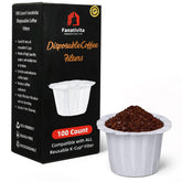 Fanativita filtro K-Cup desechable, 100 unidades, blanco: cambio rápido y limpieza sencilla