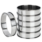 Anillos FANGSUN para panecillos británicos, acero inoxidable, liberación suave.