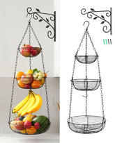 fangsun cesta-frutas-3-niveles ayuda a mantener las frutas ordenadas y visibles