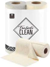 Fantasticlean rollos-tear-away 40 hojas 10x10 para limpiezas rápidas en la cocina.