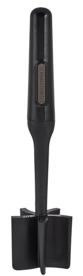 Farberware Pisapuré nailon frontal con mango ergonómico para agarre cómodo.