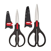 Tijeras Farberware multifuncionales con afilador Edgekeeper para uso diario.