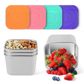 Farielyn-X conjunto de recipientes snack 6oz en acero inoxidable, ideal para meriendas sin plástico