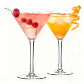Copas Farielyn-X Martini, juego de dos, 9 oz, cristal libre de plomo para bebidas brillantes.