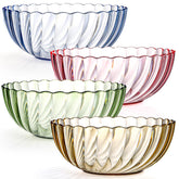 Cuenco plástico Fasmov de 9 pulgadas en azul, ideal para ensaladas.