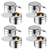Fasmov portacombustible inoxidable ocho unidades ideal para buffets y catering