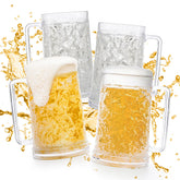 Vaso Fasmov de cerveza con gel frío y doble pared para mantenerla fresca.