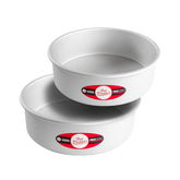 Fat Daddio's molde torta redonda anodizado 10x3, desmolde fácil y horneado uniforme.