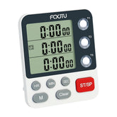 FCXJTU temporizador digital tres canales con gran pantalla para cocinar
