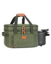 FE FUN ELEMENTS bolsa-porta-olla-coccion-lenta-6-8qt-verde, transporte cómodo y estable.