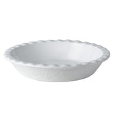FE FUN ELEMENTS molde tarta ceramica 9 pulgadas blanco brillante, horneado uniforme.