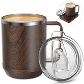 Felibeaco 16oz taza cafe con fondo plano desmontable para calentamiento eficiente