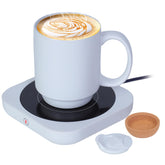 Felibeaco set-taza-calentador-ceramica: mantiene caliente el café durante horas.