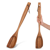 FillTouch cuchara grande de madera acacia, ideal para mezclar grandes lotes.