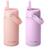 Fimibuke pack de dos botellas infantiles en milky pastel, perfecto para hidratar en casa y escuela.