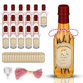 Botellas de vidrio Fimyyao de vainilla 5 oz con tapas seguras para evitar fugas.