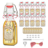 Botellas Fimyyao con tapa swing para extractos de vainilla, capacidad 4 onzas.