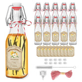 Botellas Fimyyao de vidrio 8 oz con tapa giratoria, ideales para vainilla casera