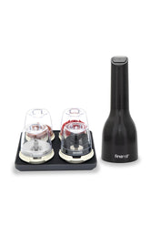 Set Finamill Ultimate con molinillo eléctrico y recipientes intercambiables para conservar sabores puros.