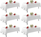 FINDYOU mantel blanco rectangular 60x84, vista frontal para fiestas y comedor.