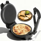 FineMade Compact Roti Maker: panel de control de temperatura para resultados consistentes.