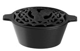 Fire Beauty humidificador para estufa con tapa rejilla y diseño gallina.