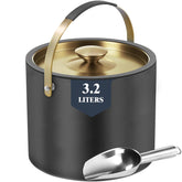 FiveHome cubeta de hielo aislada 3.2L mantiene bebidas frías durante eventos.