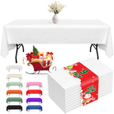 Fixwal mantel plástico desechable 54x108 para cubrir mesas rápidamente en fiestas
