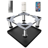 Flamiracle base mini-nevera con patas inox, elevación estable para proteger suelos y mejorar ventilación.