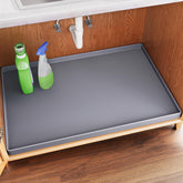 FLATO esterilla para debajo del fregadero, 34x22, protege gabinetes y facilita la limpieza.