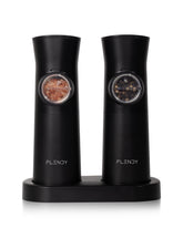 Flendy Gravity: base de carga para sal y pimienta con diseño contemporáneo.