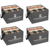Flenpptly contenedores congelador 4pack con gran capacidad para ordenar alimentos