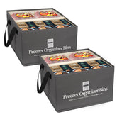 Organizador Flenpptly para congelador, dos piezas, ideal para ordenar bandejas y productos